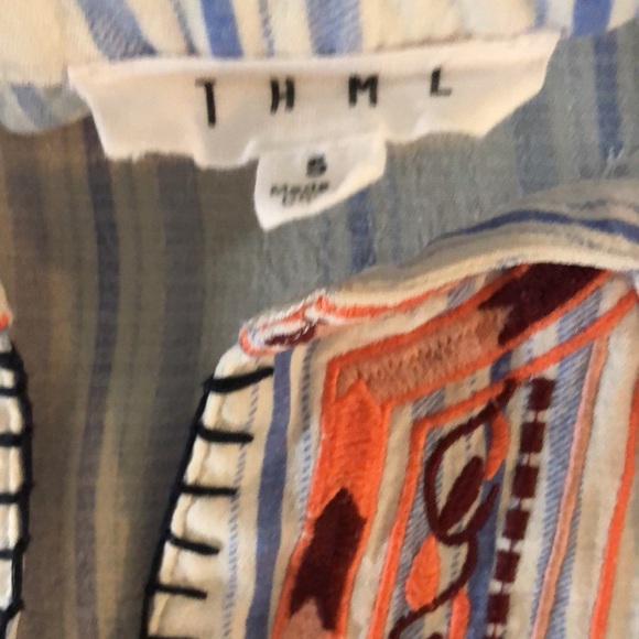 THML Baby Doll Embroidered Detail Top - Picture 5 of 7